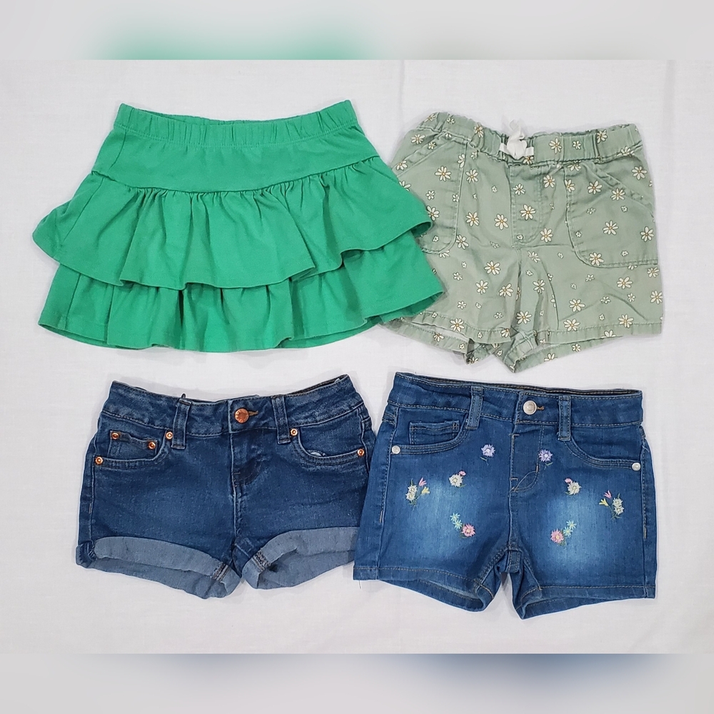 Kids Shorts And Skirt Bundle Size 4-5